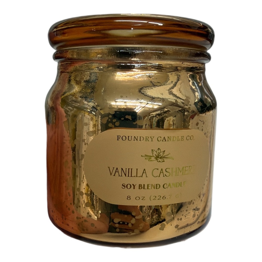 Foundry Candle Co. Scented Candle – Vanilla Cashmere Soy Blend 8 oz.